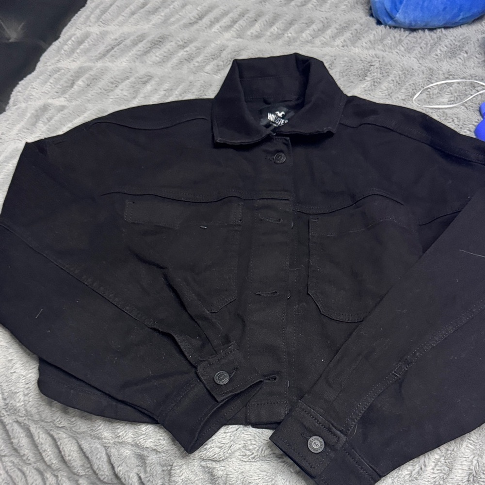 Hollister Charcoal Denim Jacket